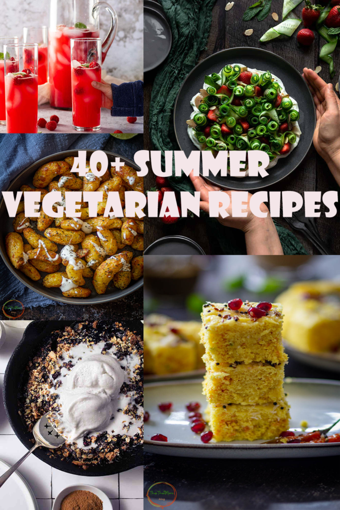 list of 40+ vegetarian recipes