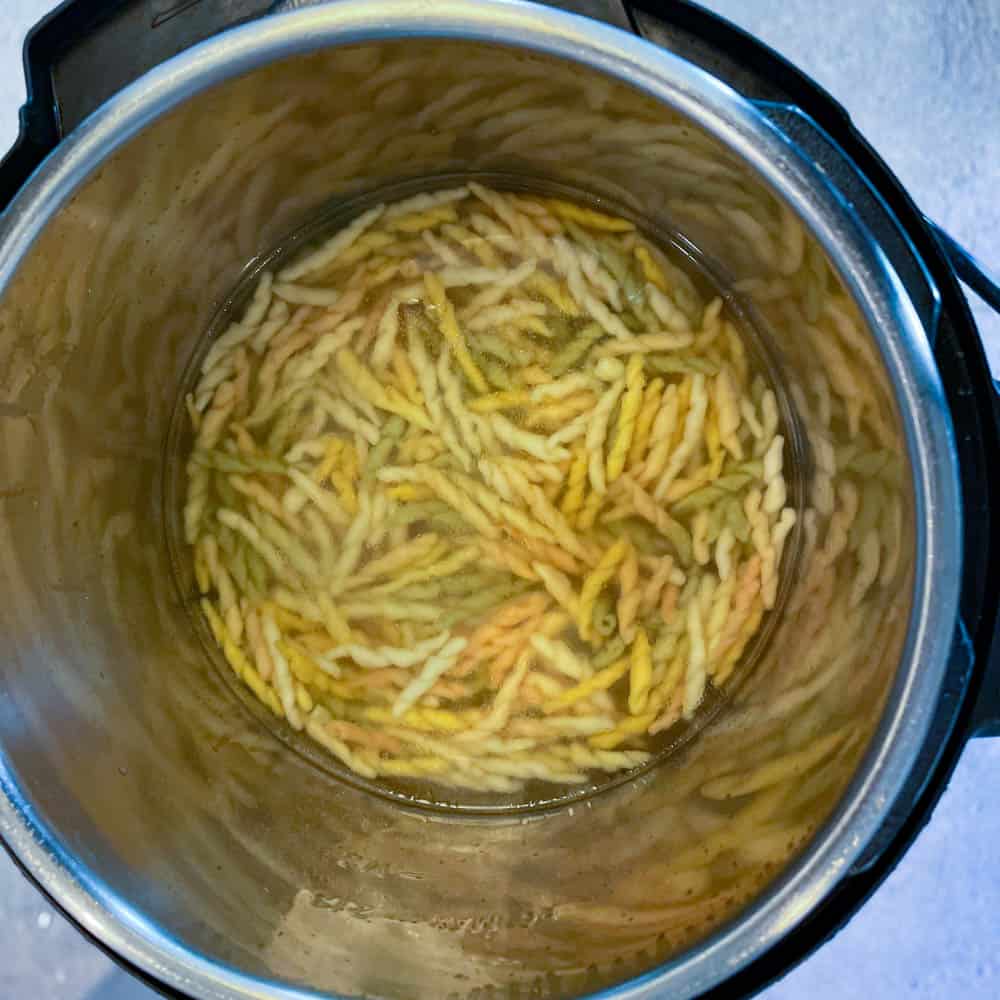 boil the pasta for 5 minutes