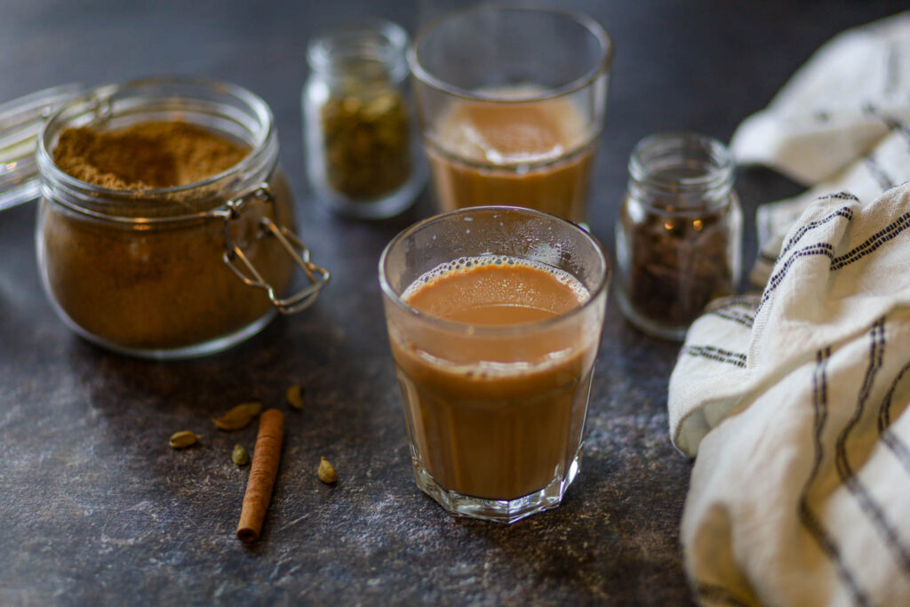 made masala chai using Tea Masala.