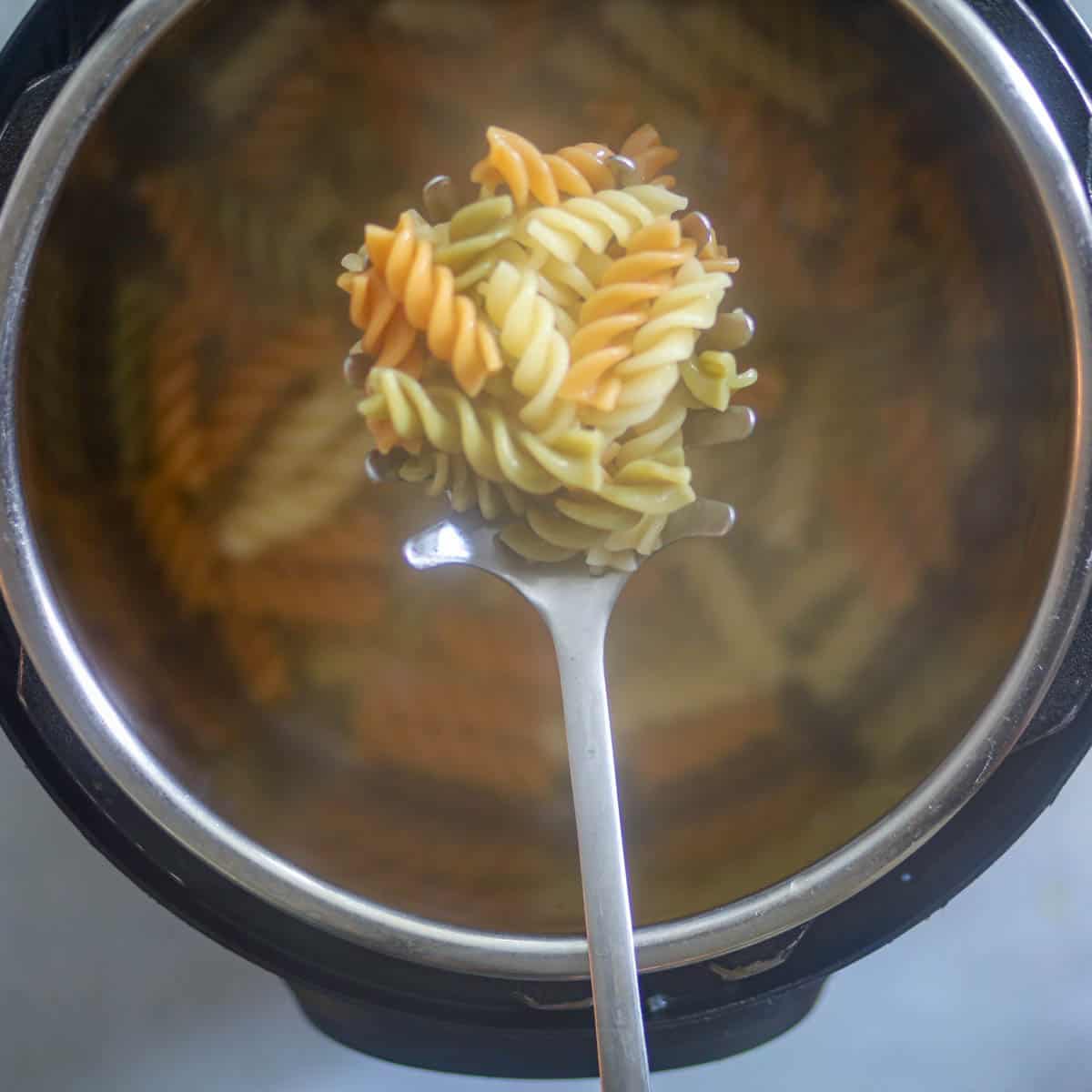 Once pasta is boiled, strain .